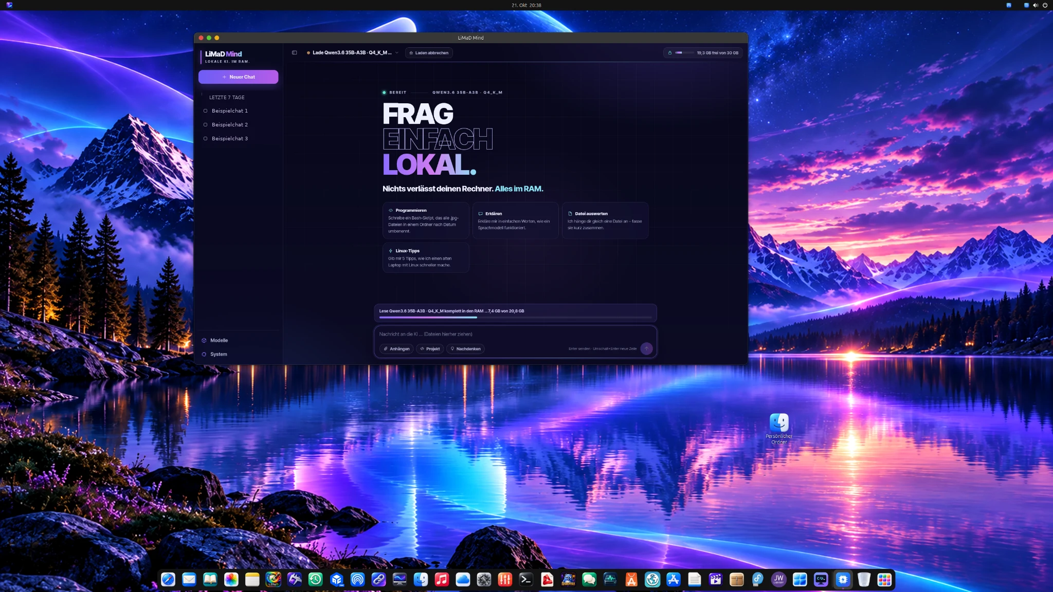 LiMaD Mind 1.3.1 – lokale KI
